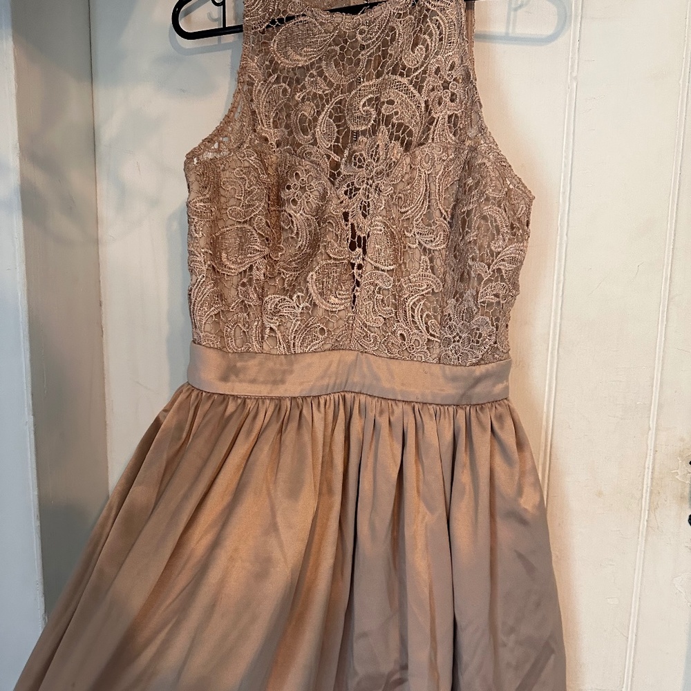 Mustard seed gold dress
